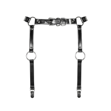 Гартери Obsessive A741 garter belt Чорний O/S, штучна шкіра