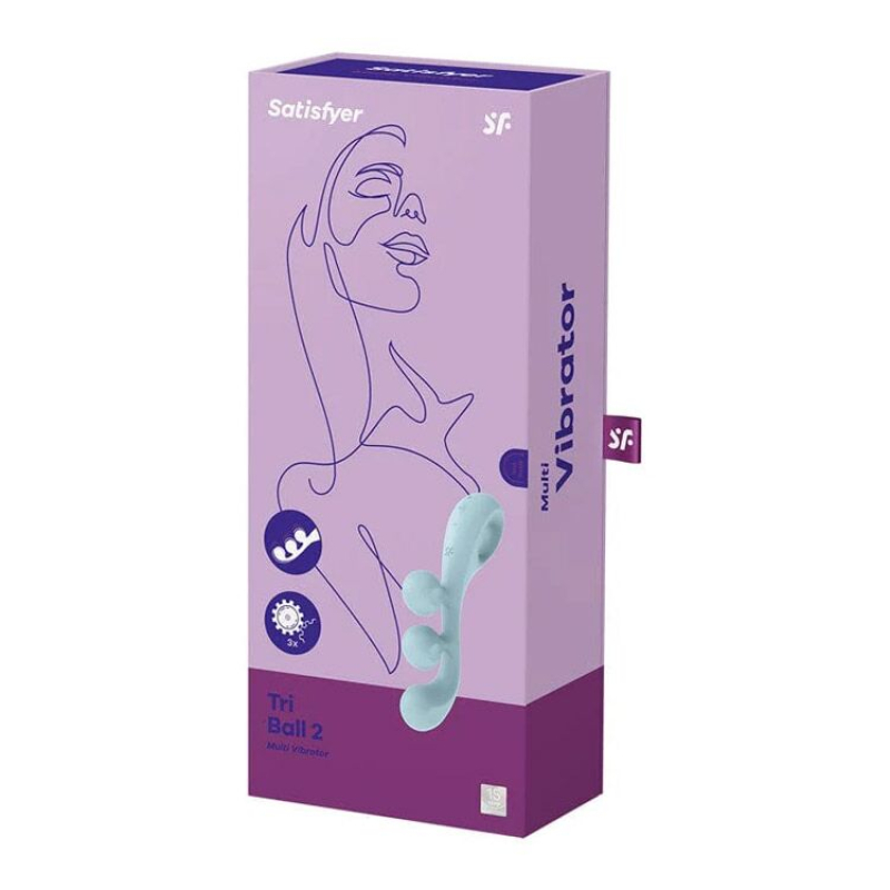 Гнучкий універсальний вібратор – Satisfyer Tri Ball 2 – 3 мотори, 50 унікальних комбінацій