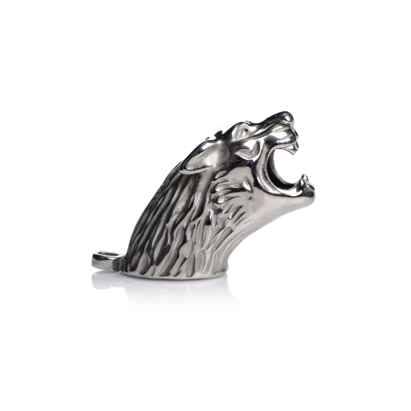 Клетка для пениса Master Series: Tiger King Cock Cage With Lock, три кольца, замок, три ключа