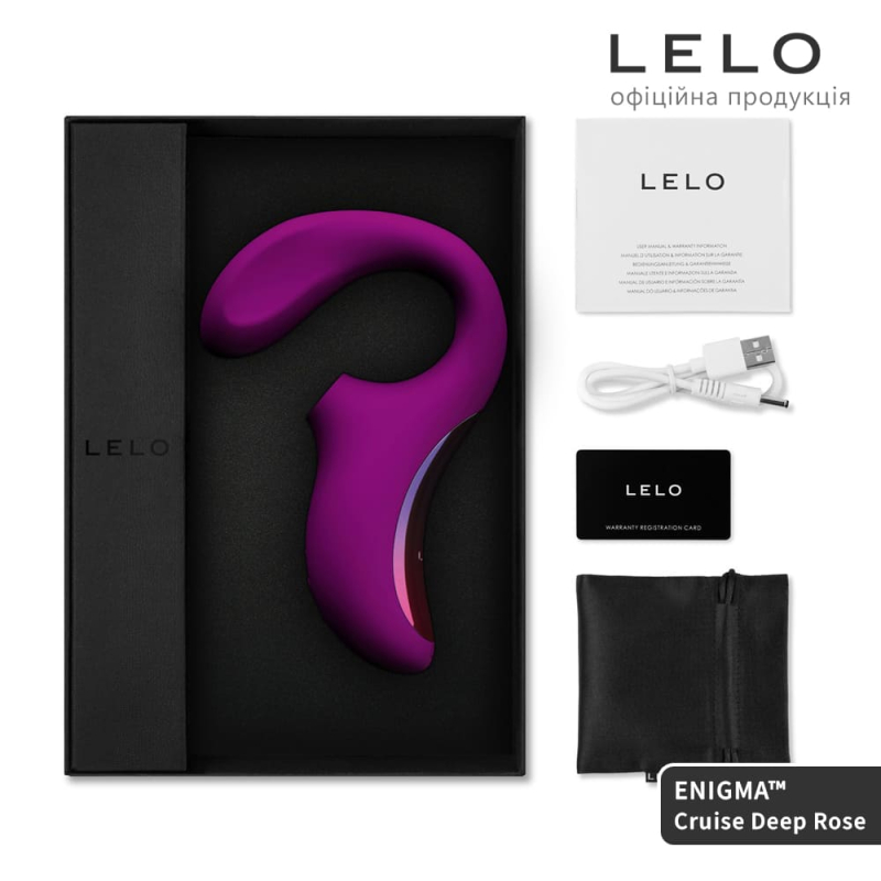 Кліторально-вагінальний звуковий стимулятор – LELO Enigma Cruise Deep Rose