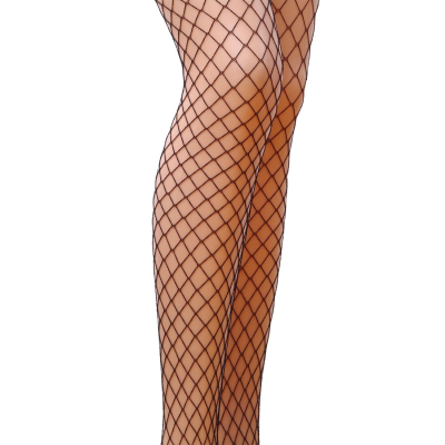 Колготки в сеточку без выделенных трусиков Passion TI019 типа Каберетка 3/4 (fishnet), nero