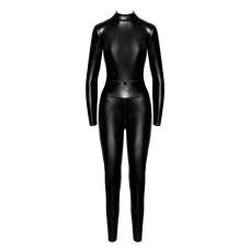 Комбінезон Noir Handmade F319 Caged wetlook catsuit with zippers and ring – M