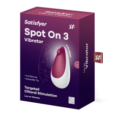 Компактний потужний вібратор – Satisfyer Spot On 3 Berry, 12 режимів вібрацій