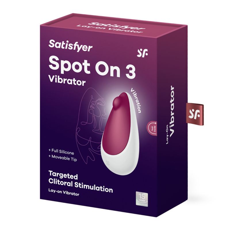 Компактный мощный вибратор – Satisfyer Spot On 3 Berry, 12 режимов вибраций