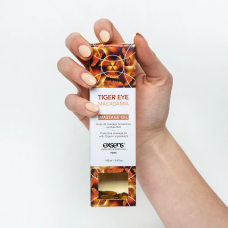 Масажна олія EXSENS Tiger Eye Macadamia (захист з тигровим оком) 100 мл, натуральна