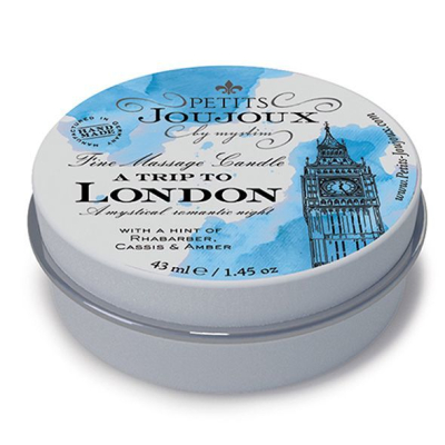 Массажная свеча Petits Joujoux - London - Ревень, Кассия и Амбра (43 мл) с афродизиаками