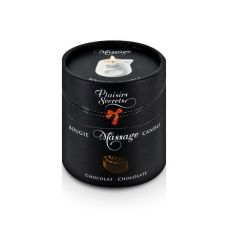 Масажна свічка Plaisirs Secrets Chocolate (80 мл) подарункова упаковка, керамічний посуд