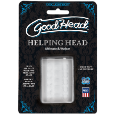 Наскрізний мастурбатор Doc Johnson GoodHead Helping Head – ULTRASKYN, ефект потужного мінету