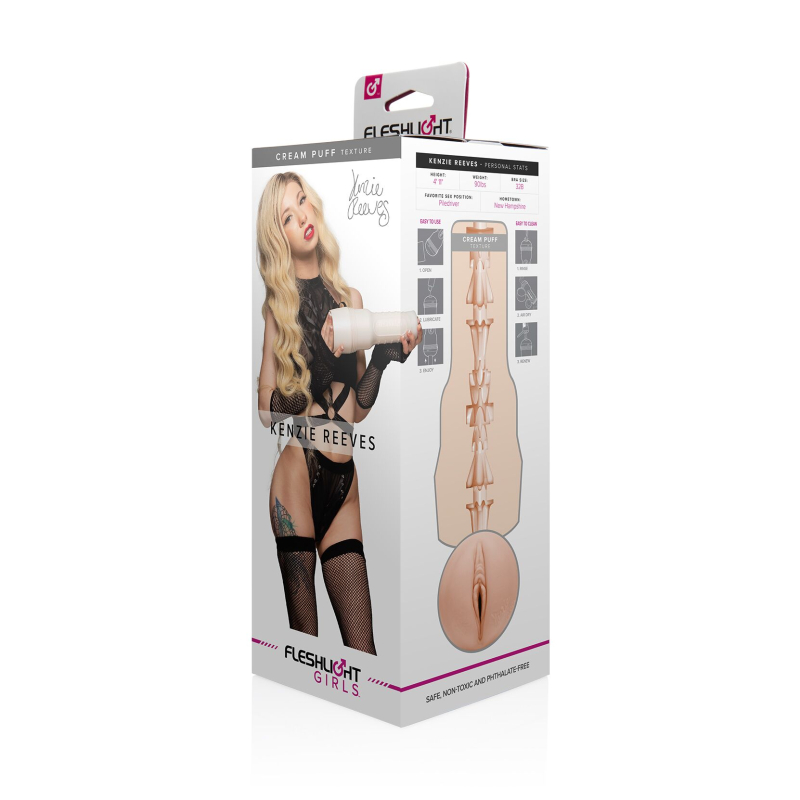 Мастурбатор зі зліпка вагіни Kenzie Reeves – Fleshlight Cream Puff
