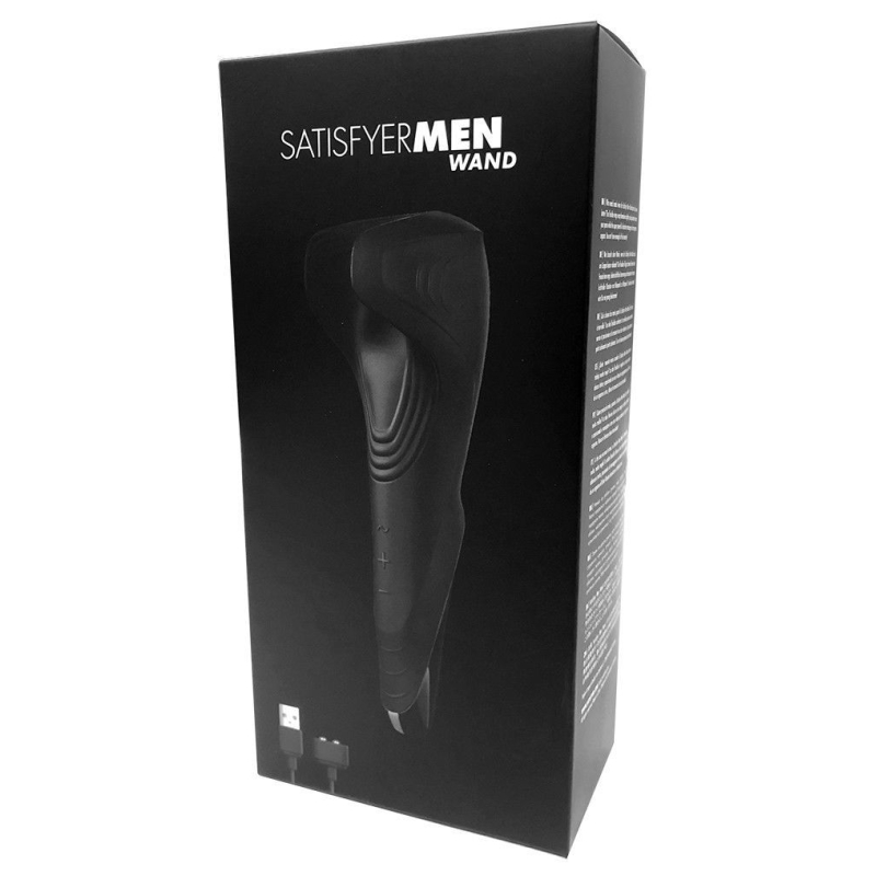 Мастурбатор для чоловіків з вібрацією – Satisfyer Men Wand + вібро–мінет