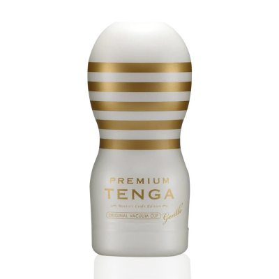 Мастурбатор с вакуумной стимуляцией члена – Tenga Premium Original Vacuum Cup Gentle