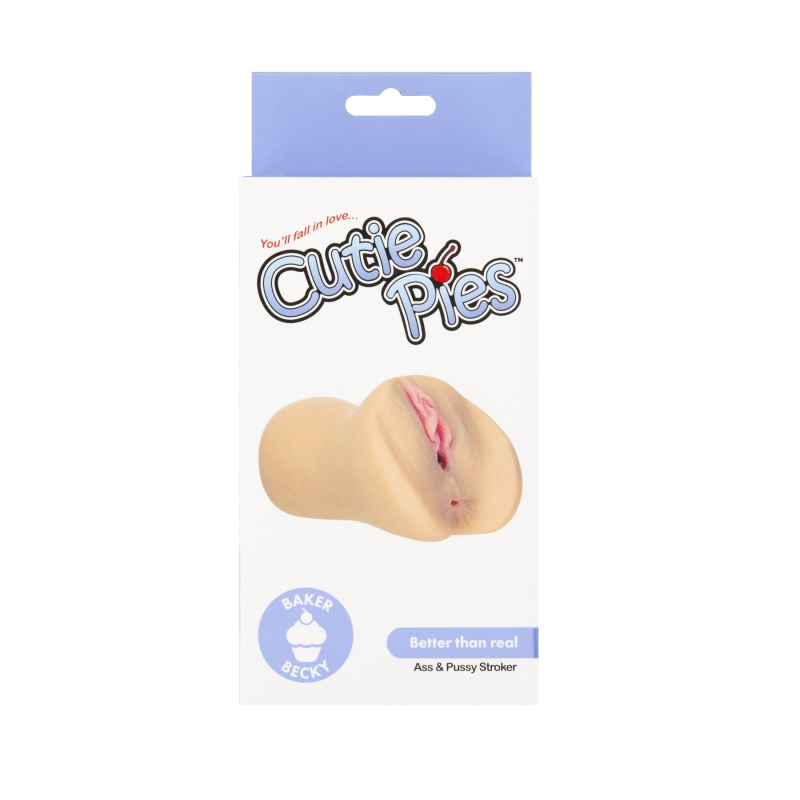 Подвійний мастурбатор з віброкулею анус і вагіна – CutiePies Baker Becky