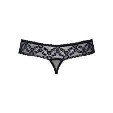 Мереживні танги з доступом Obsessive 837–THC–1 S/M, чорні