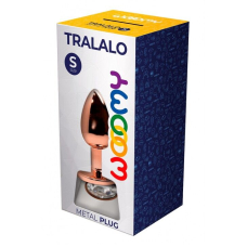 Металева анальна пробка Wooomy Tralalo Rose Gold Metal Plug Size M, діаметр 3,4 см, довжина 8 см