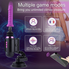 Міні секс-машина – Hismith Mini Capsule Sex-Machine з потужною присоскою, 370 об/хв
