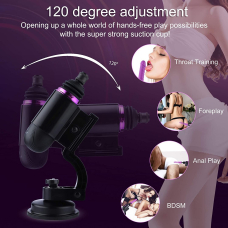 Міні секс-машина – Hismith Mini Capsule Sex-Machine з потужною присоскою, 370 об/хв