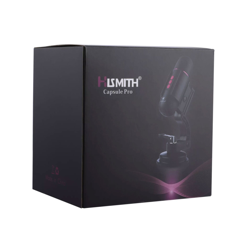 Міні секс-машина – Hismith Mini Capsule Sex-Machine з потужною присоскою, 370 об/хв