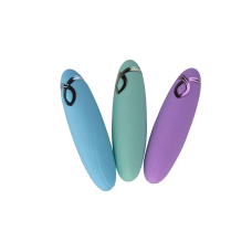 Мини вибратор-вибропуля – FairyGasm PleasureArrow Blue – рельефная поверхность, 9 режимов