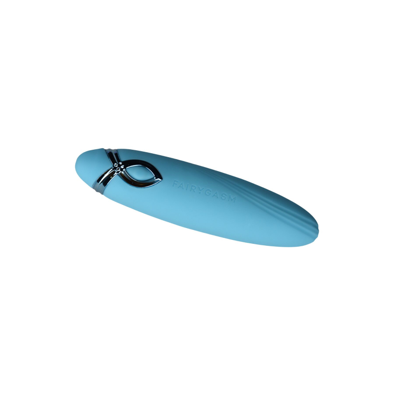 Мини вибратор-вибропуля – FairyGasm PleasureArrow Blue – рельефная поверхность, 9 режимов
