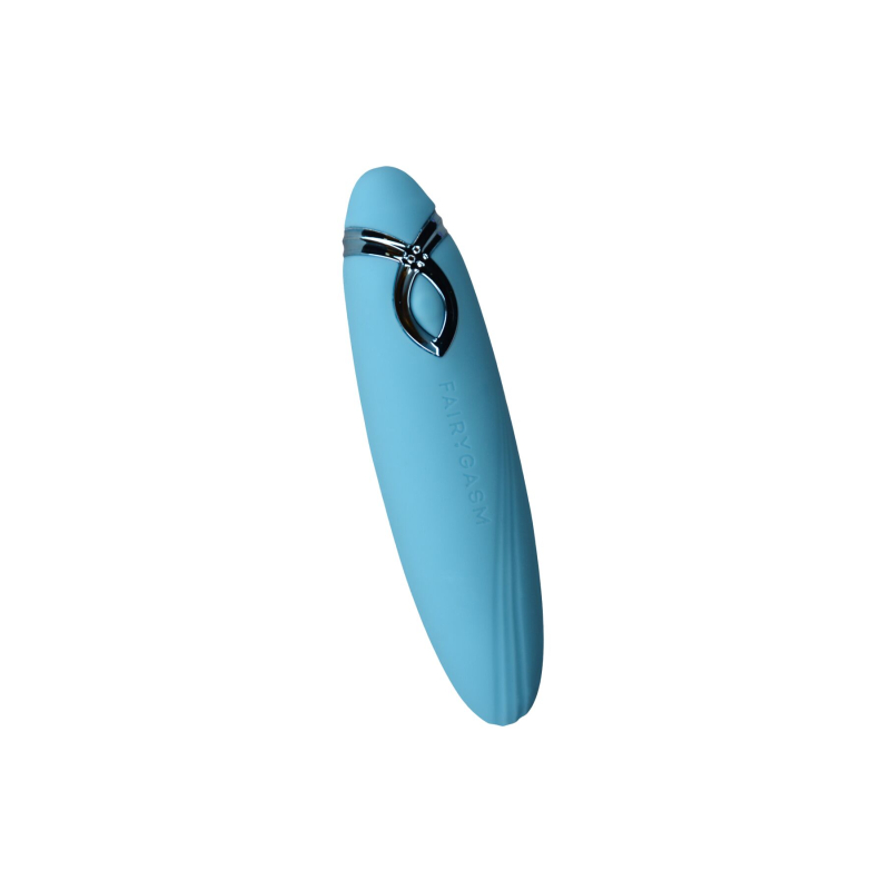Мини вибратор-вибропуля – FairyGasm PleasureArrow Blue – рельефная поверхность, 9 режимов