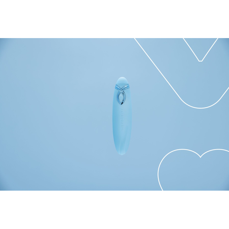 Мини вибратор-вибропуля – FairyGasm PleasureArrow Blue – рельефная поверхность, 9 режимов