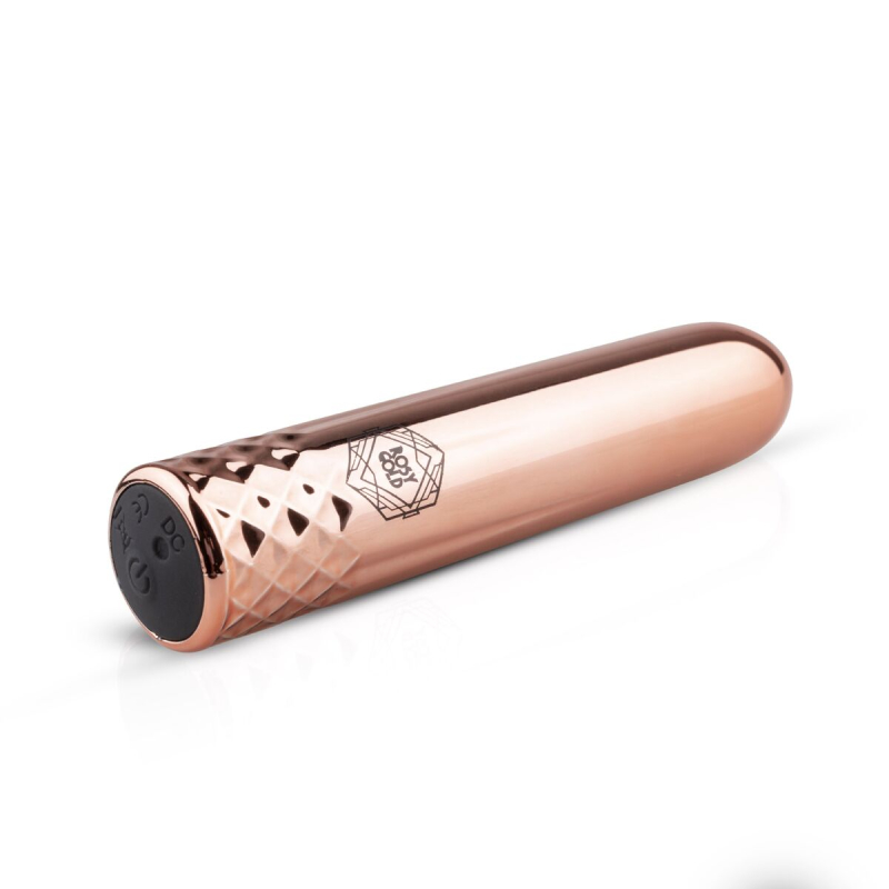 Мини вибратор (вибропуля) Rosy Gold Nouveau Mini Vibrator – тревел версия, 9 см длины, 10 режимов вибрации