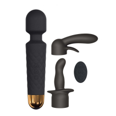 Міні вібромасажер Dorcel Kit Wanderful з анальною та вагінальною насадками, 8 швидкостей та 20 режимів