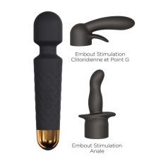 Мини вибромассажер Dorcel Kit Wanderful с анальной и вагинальной насадками, 8 скоростей и 20 режимов