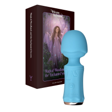 Міні вібромасажер – FairyGasm SecretFuntasy Blue – гнучке кріплення головки, 10 режимів вібрації