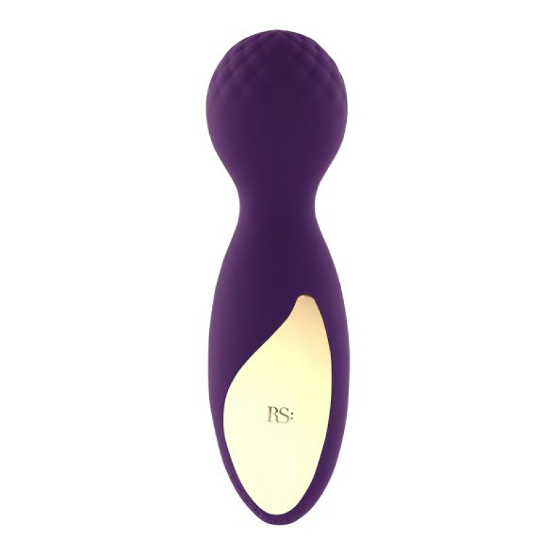 Міні вібромасажер – RIANNE S Lovely Leopard Purple – 3 рівні + 7 ритмів, косметичка-чохол