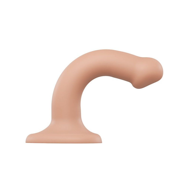 Насадка для страпона Strap-On-Me Dual Density Dildo Flesh S, диаметр 2.7 см, двухслойная, гибкая