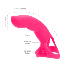 Насадка на палець Simple&True Extra Touch Finger Dong Pink, довжина 15.2 см