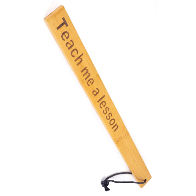 Падл Fetish Tentation – Paddle Teach me a lesson Bamboo, упакований у ПЕ пакет