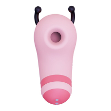 Пальчиковий вакуумний вібратор з мікрострумами – KISSTOY Beebe Pink – 5 режимів потужного всмоктування