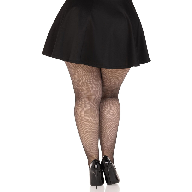 Панчохи Leg Avenue Spandex micro net tights Чорний 1X/2X