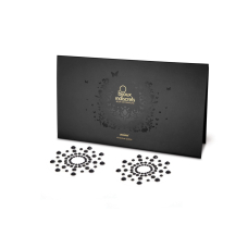 Пестис из кристаллов Bijoux Indiscrets – Mimi Черный цвет, украшение на грудь