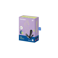 Подвійний смарт-вібратор у трусики – Satisfyer Top Secret+ Black – для кліторальної, вагінальної й анальної стимуляції