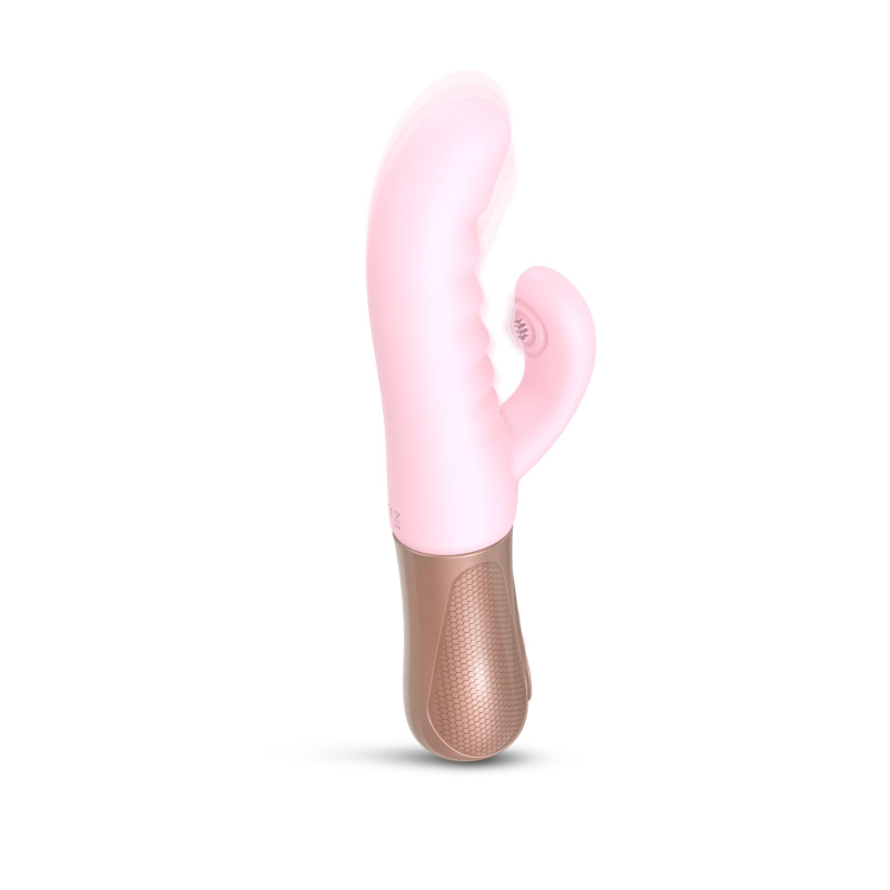 Подвійний вібратор-пульсатор кролик – Love To Love Sassy Bunny Baby Pink – 6 пульсацій відростка + 7 стовбура