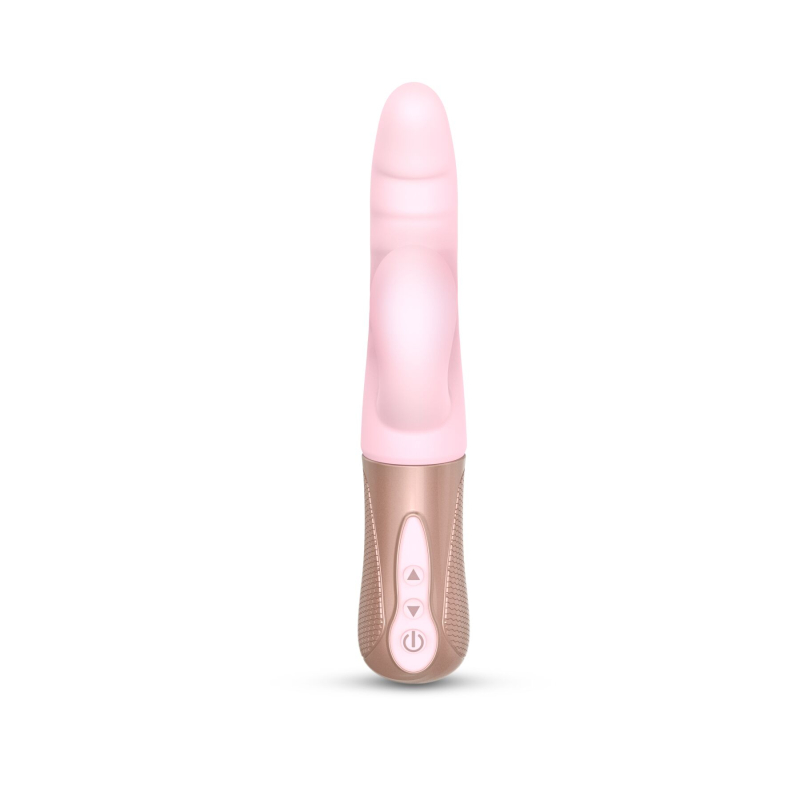 Подвійний вібратор-пульсатор кролик – Love To Love Sassy Bunny Baby Pink – 6 пульсацій відростка + 7 стовбура