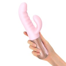 Подвійний вібратор-пульсатор кролик – Love To Love Sassy Bunny Baby Pink – 6 пульсацій відростка + 7 стовбура