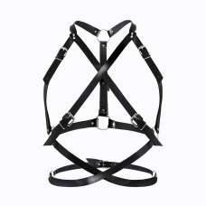 Портупея жіноча Art of Sex – Agnessa Leather harness, Чорний XS–M