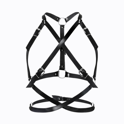 Портупея жіноча Art of Sex – Agnessa Leather harness, Чорний XS–M