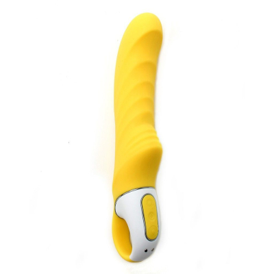 Потужний вібратор Satisfyer Vibes Yummy Sunshine – гнучкий стовбур для точки G та стимулюючий рельєф, 12 режимів