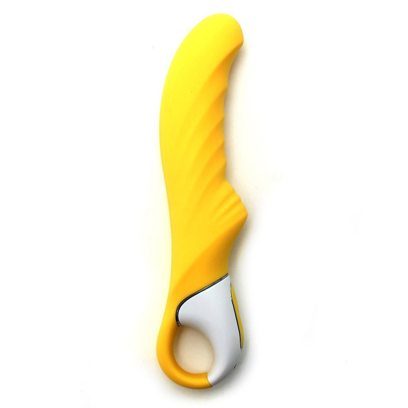 Мощный вибратор Satisfyer Vibes Yummy Sunshine – гибкий ствол для точки G и стимулирующий рельеф, 12 режимов