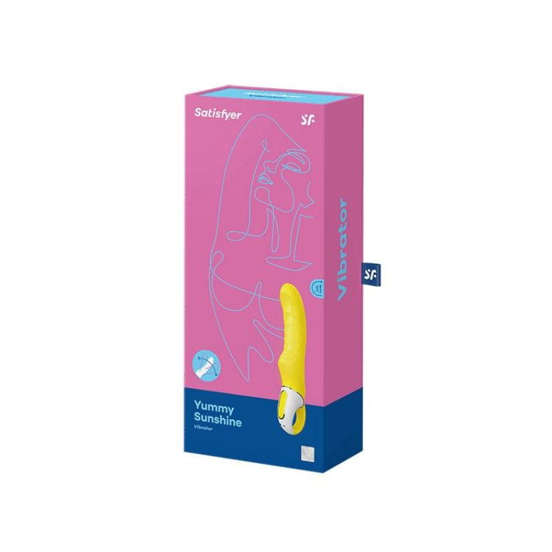 Мощный вибратор Satisfyer Vibes Yummy Sunshine – гибкий ствол для точки G и стимулирующий рельеф, 12 режимов