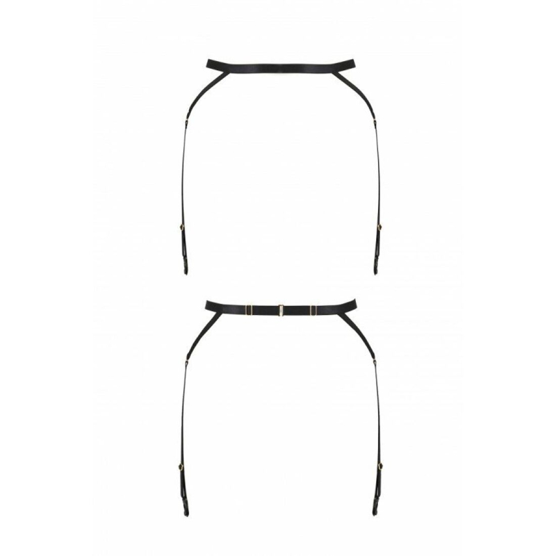 Пояс–стрепи з підв'язками для панчох Passion Exclusive MEGGY GARTER BELT S/M, чорний колір