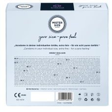 Презервативы Mister Size - pure feel - 69 (36 condoms), толщина 0,05 мм