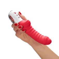 Ребристий вібратор для точки G – Fun Factory TIGER India Red – ребристий, 6 швидкостей + 6 режимів
