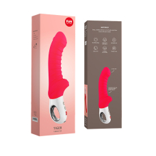 Ребристий вібратор для точки G – Fun Factory TIGER India Red – ребристий, 6 швидкостей + 6 режимів