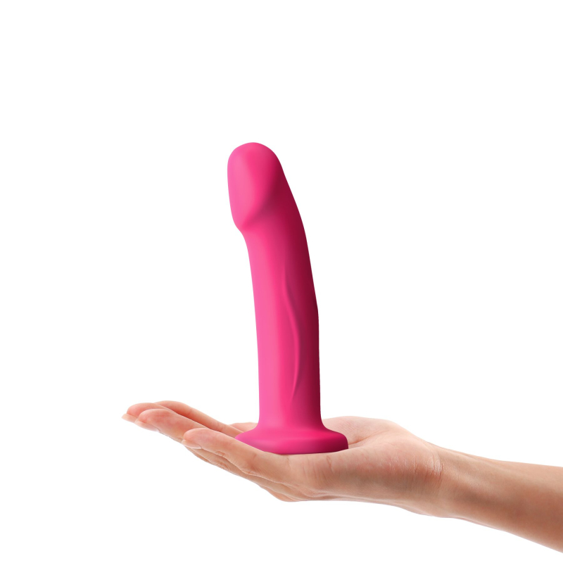 Розовый фаллоимитатор на присоске – Dorcel Real Pleasure M Magenta - длина 17.5 см